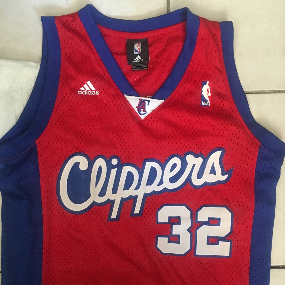 Men’s Vintage Blake Griffin 32 Red Adidas Jersey Los Angeles Clippers Sz Small